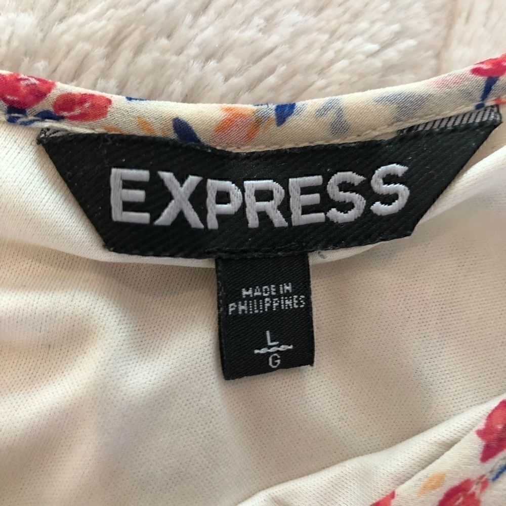 Express Floral Tank Top Boho Large - Picture 2 of 4